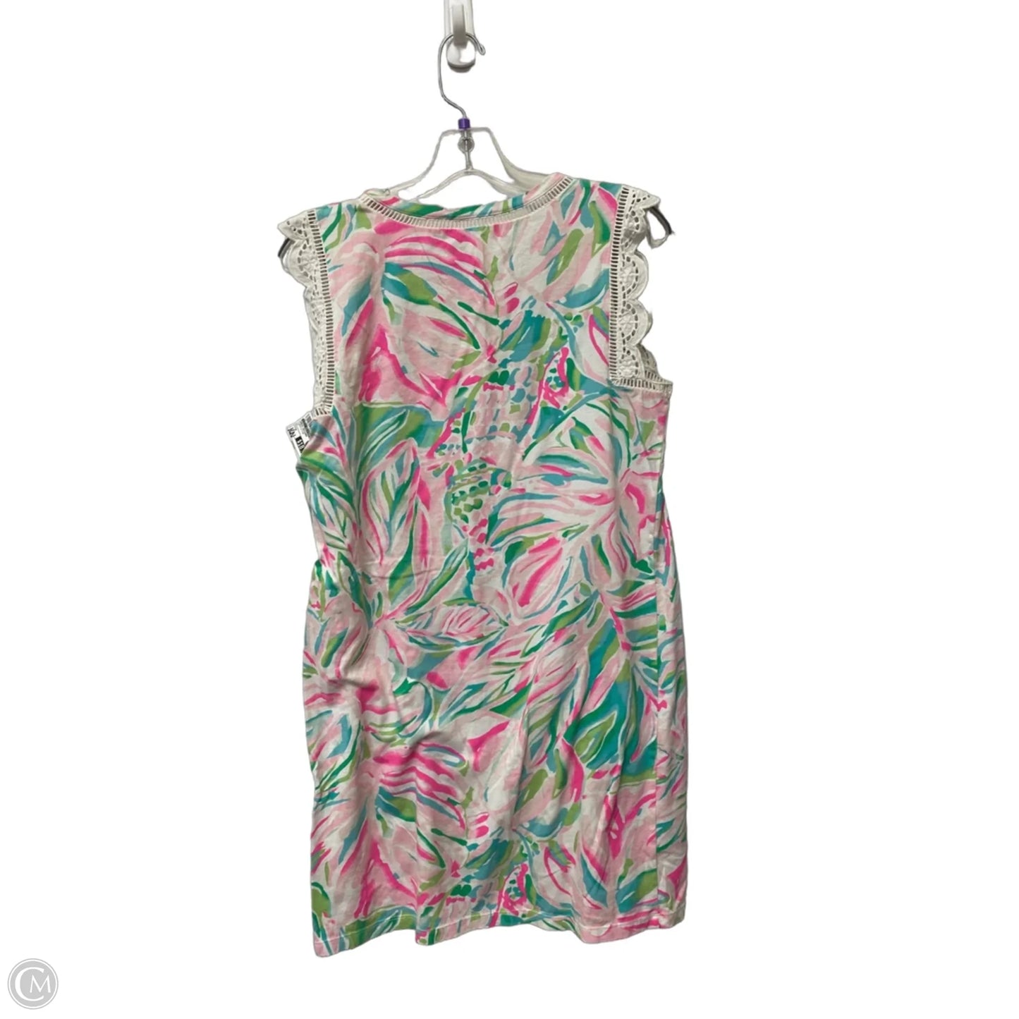 Dress Designer By Lilly Pulitzer In Green & Pink, Size: M