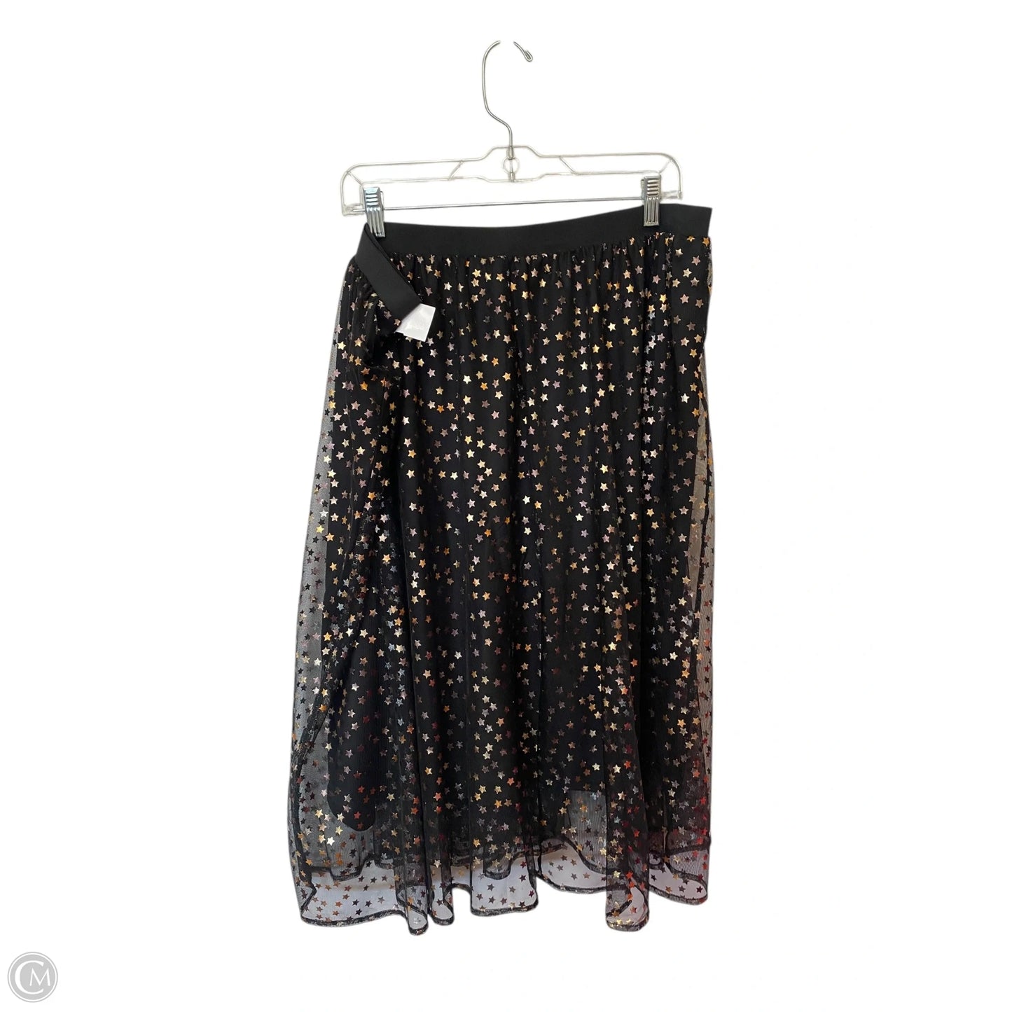 Skirt Maxi By Lane Bryant In Gold & White, Size: 18