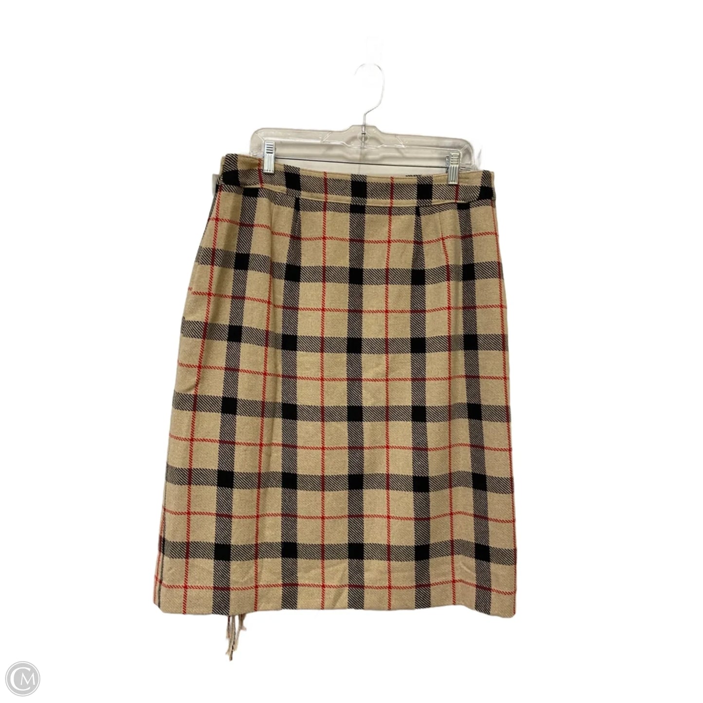 Skirt Midi By Talbots In Plaid Pattern, Size: 14