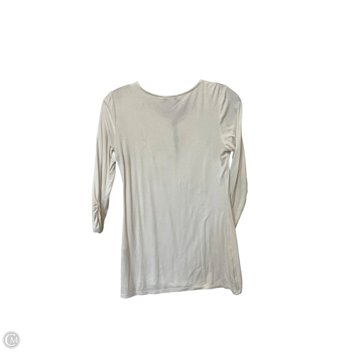 Top Long Sleeve By White House Black Market In White, Size: Xxs