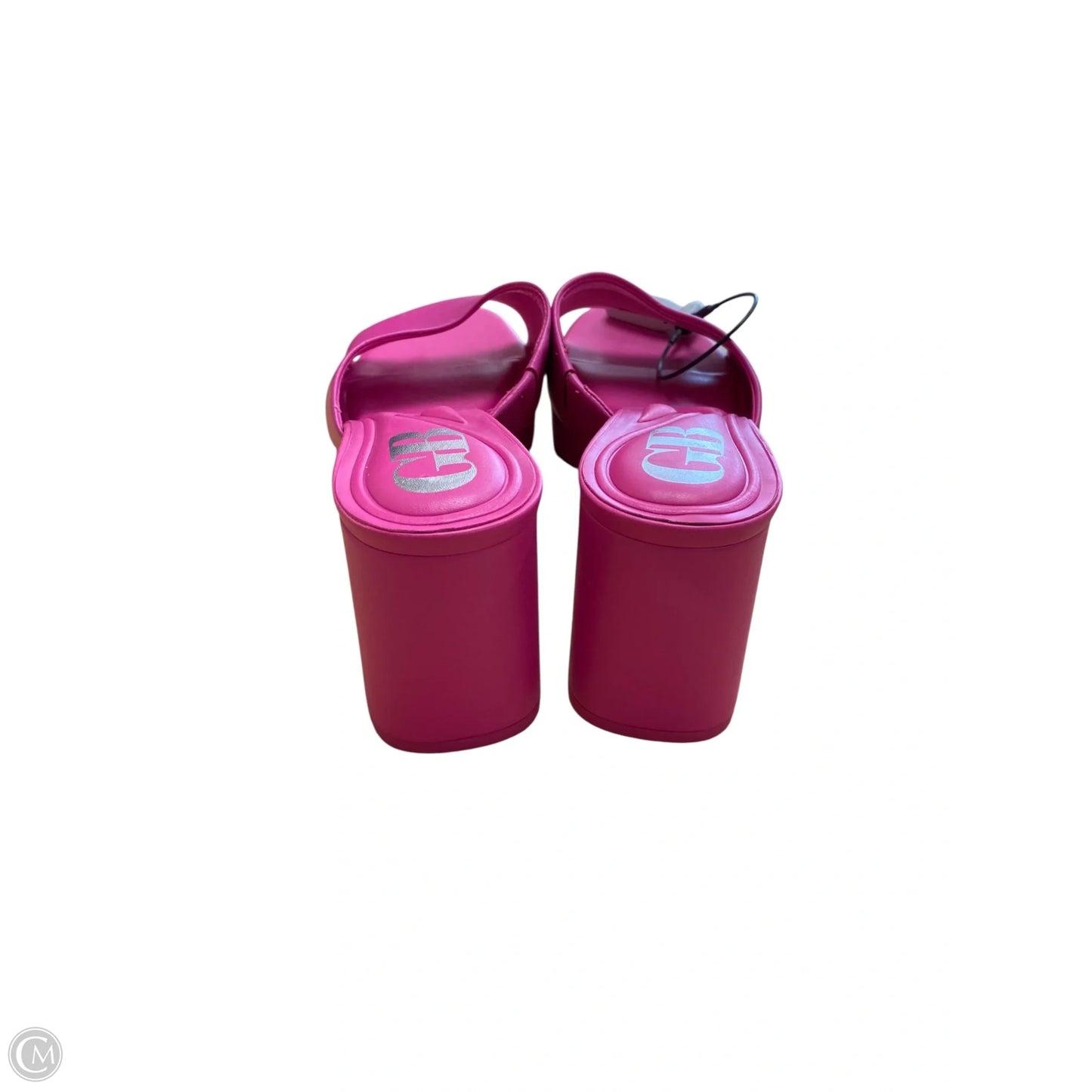 Sandals Heels Block By Gb In Pink, Size: 7.5