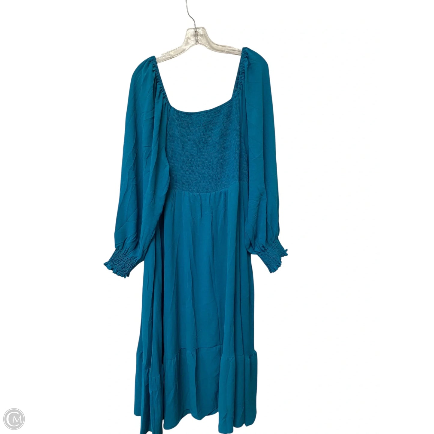 Dress Casual Maxi By Cmf In Teal, Size: 2x