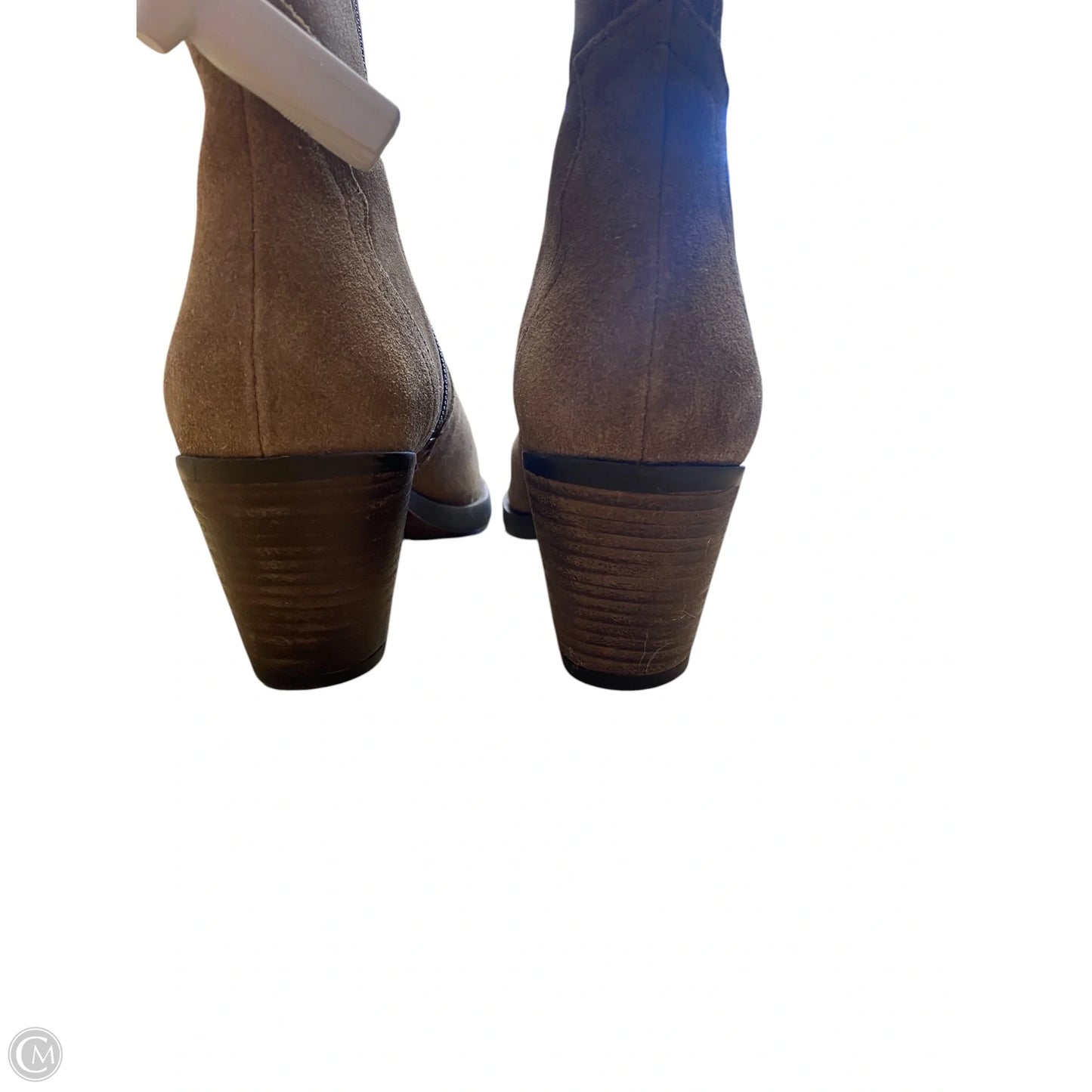 Boots Ankle Heels By Frye In Brown, Size: 8