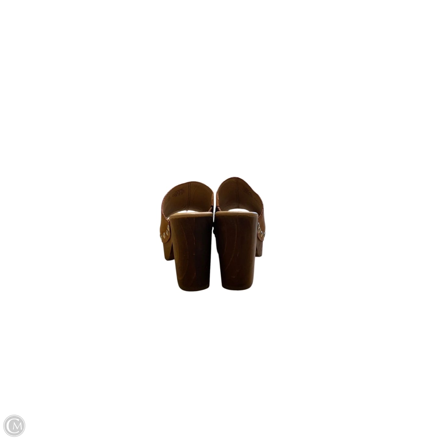 Sandals Heels Block By Chelsea And Violet In Brown, Size: 8