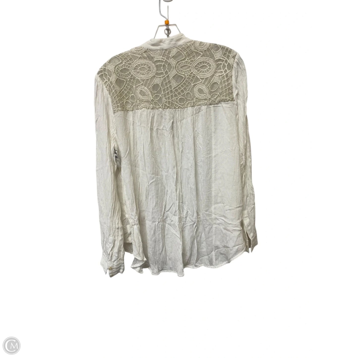 Top Long Sleeve By Free People In White, Size: L