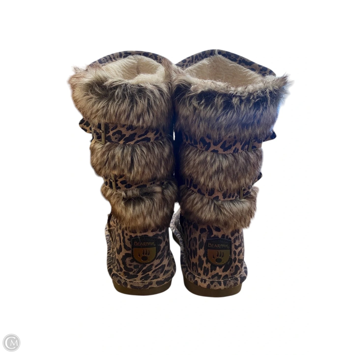 Boots Mid-calf Flats By Bearpaw In Animal Print, Size: 10