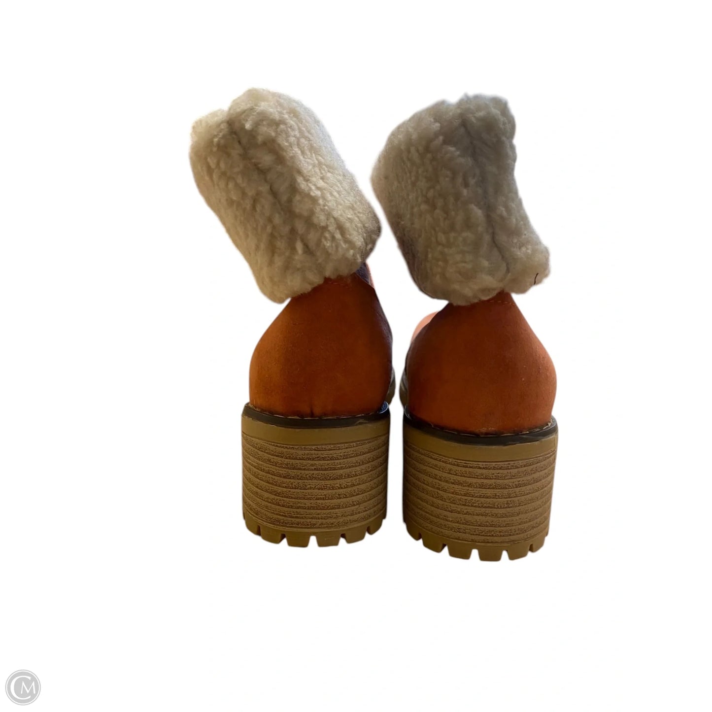 Boots Ankle Heels By Cmf In Orange, Size: 9