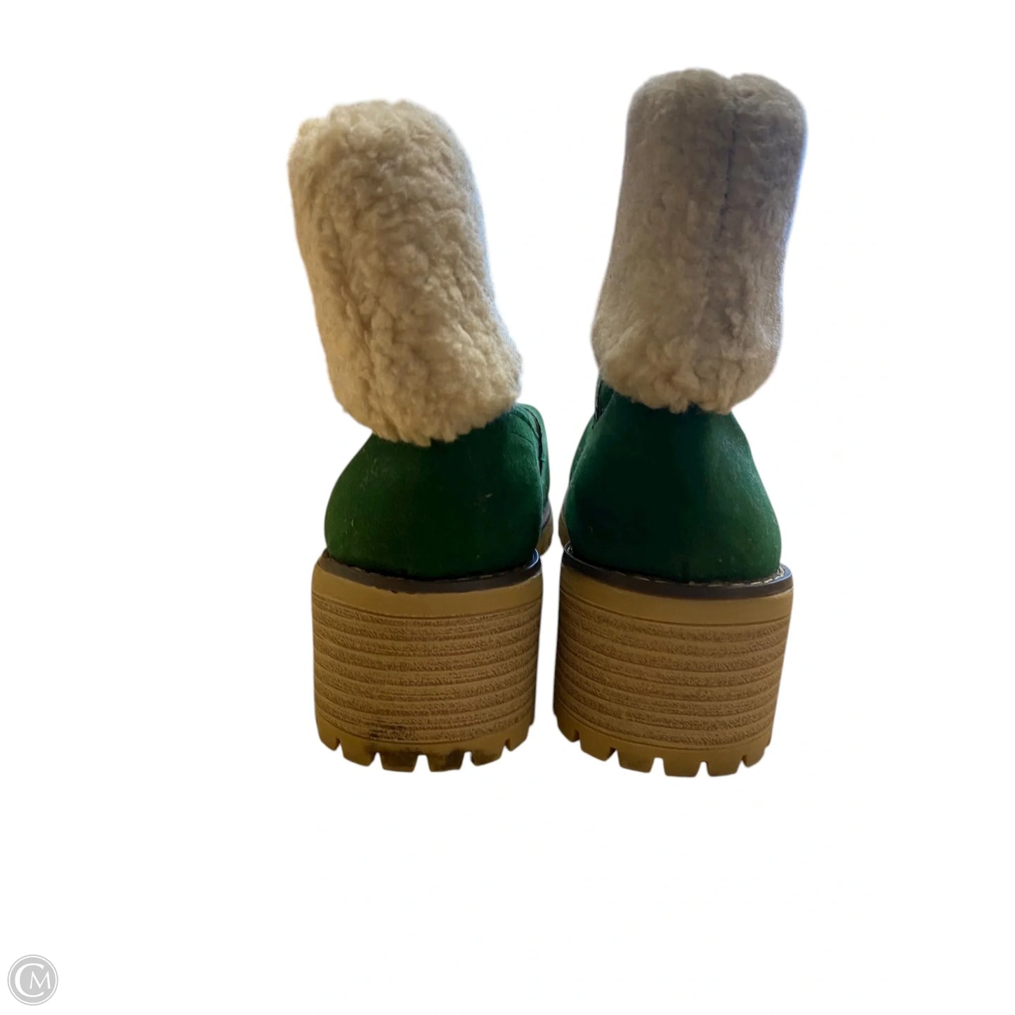 Boots Ankle Heels By Cmf In Green, Size: 9