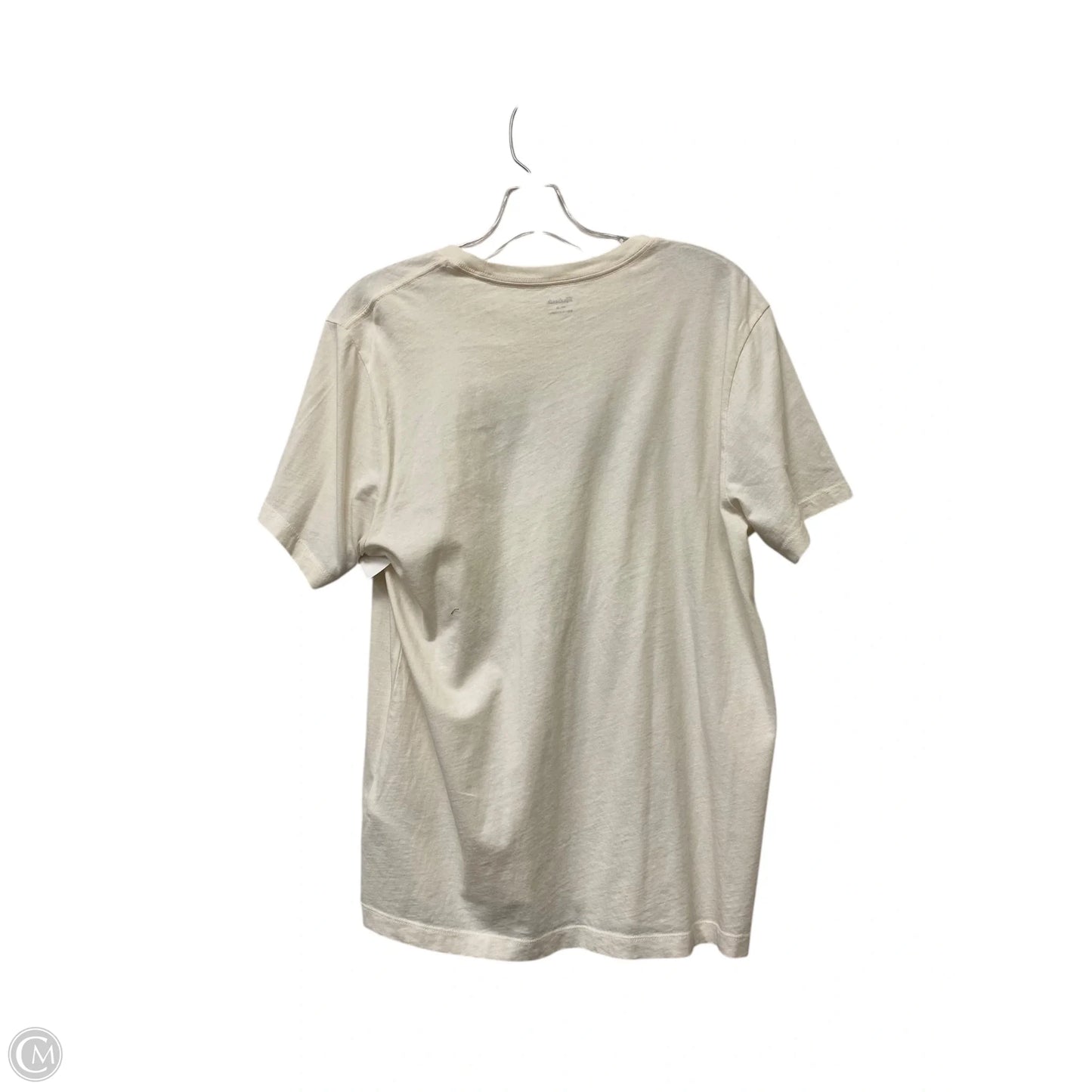 Top Short Sleeve Basic By Madewell In Cream, Size: S