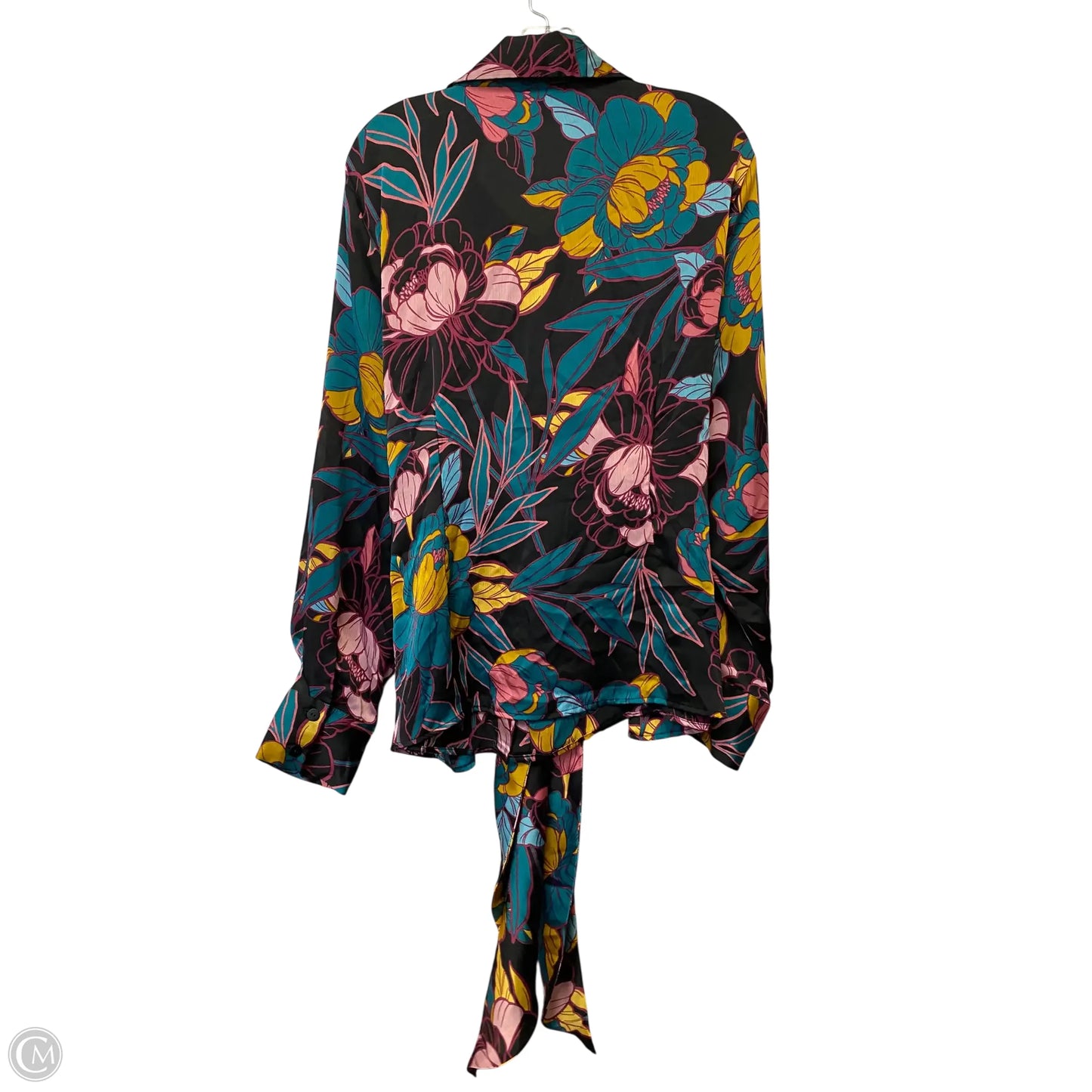 Top Long Sleeve By Ryegrass In Floral Print, Size: 2x