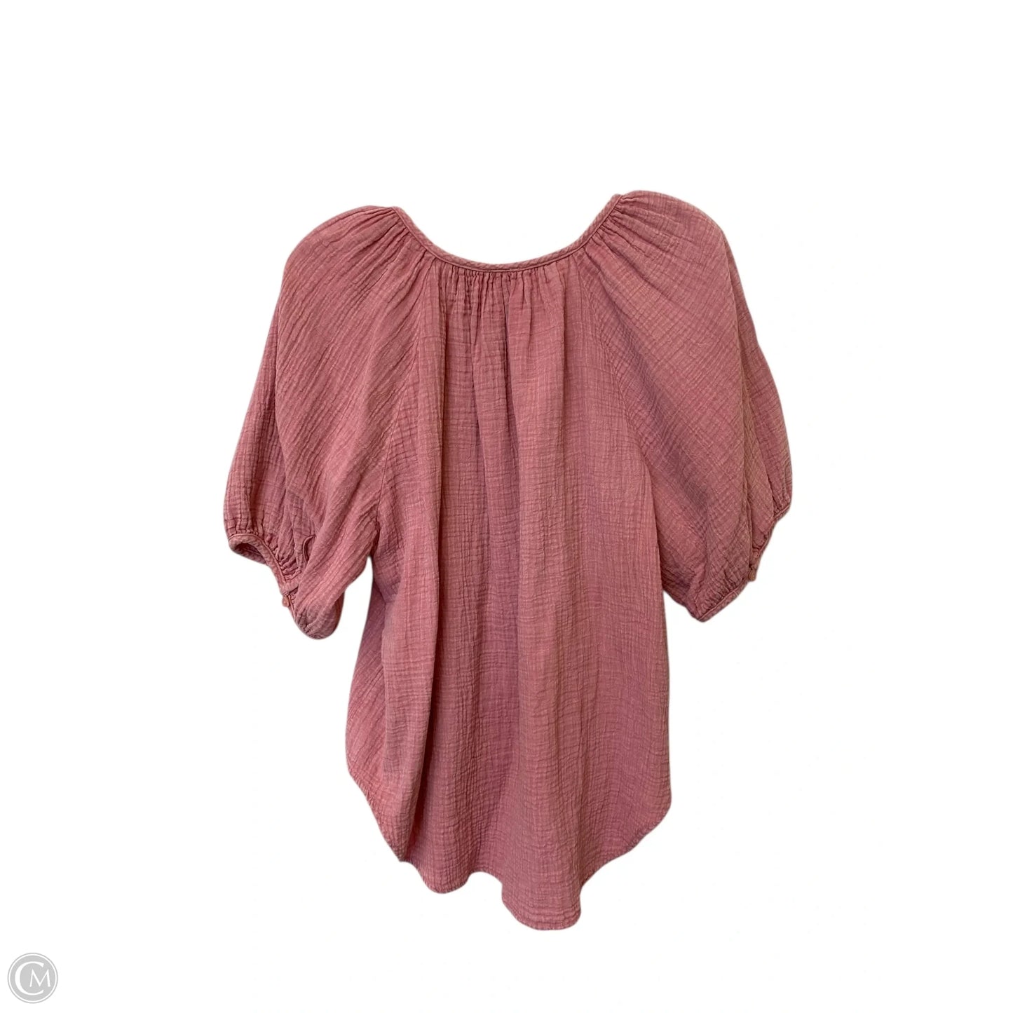 Top Short Sleeve By Pilcro In Pink, Size: L