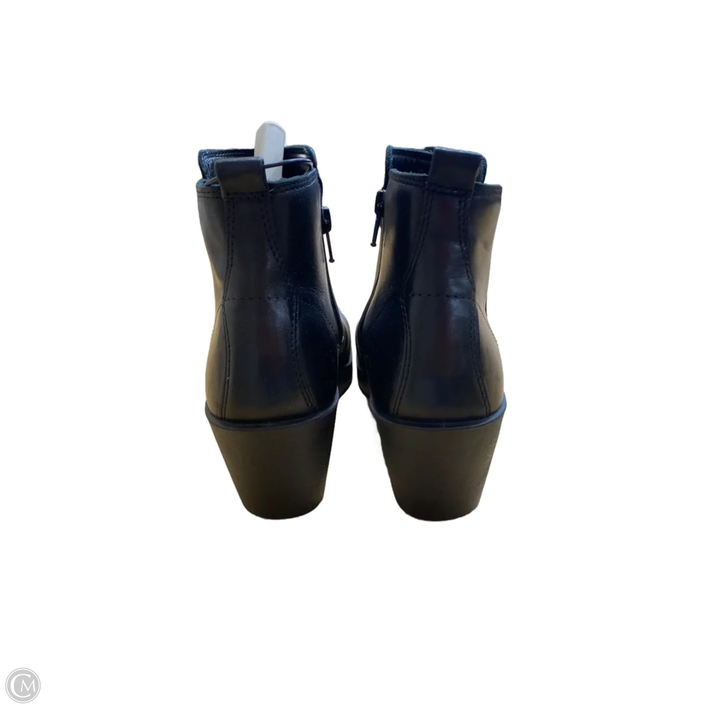 Boots Ankle Heels By Ecco In Black, Size: 8