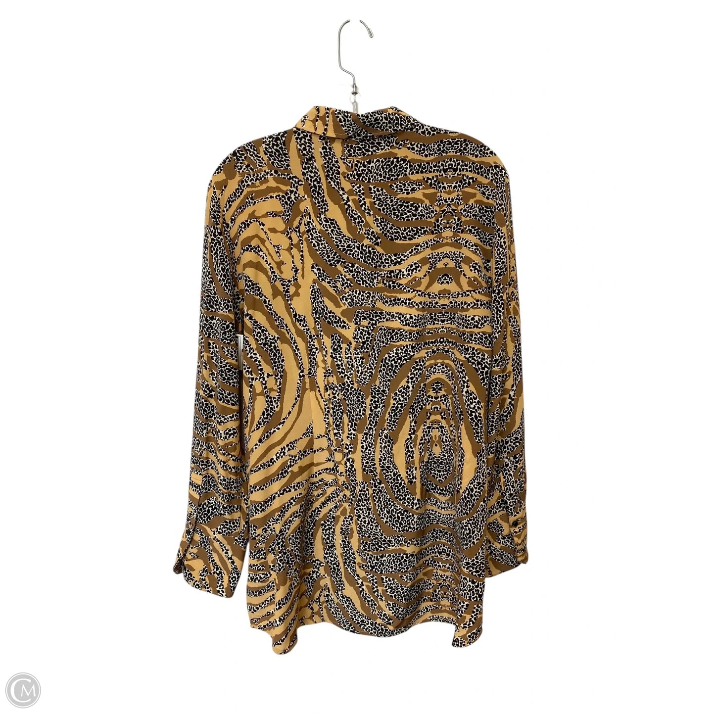 Top Long Sleeve By Tyler Boe In Animal Print, Size: 10