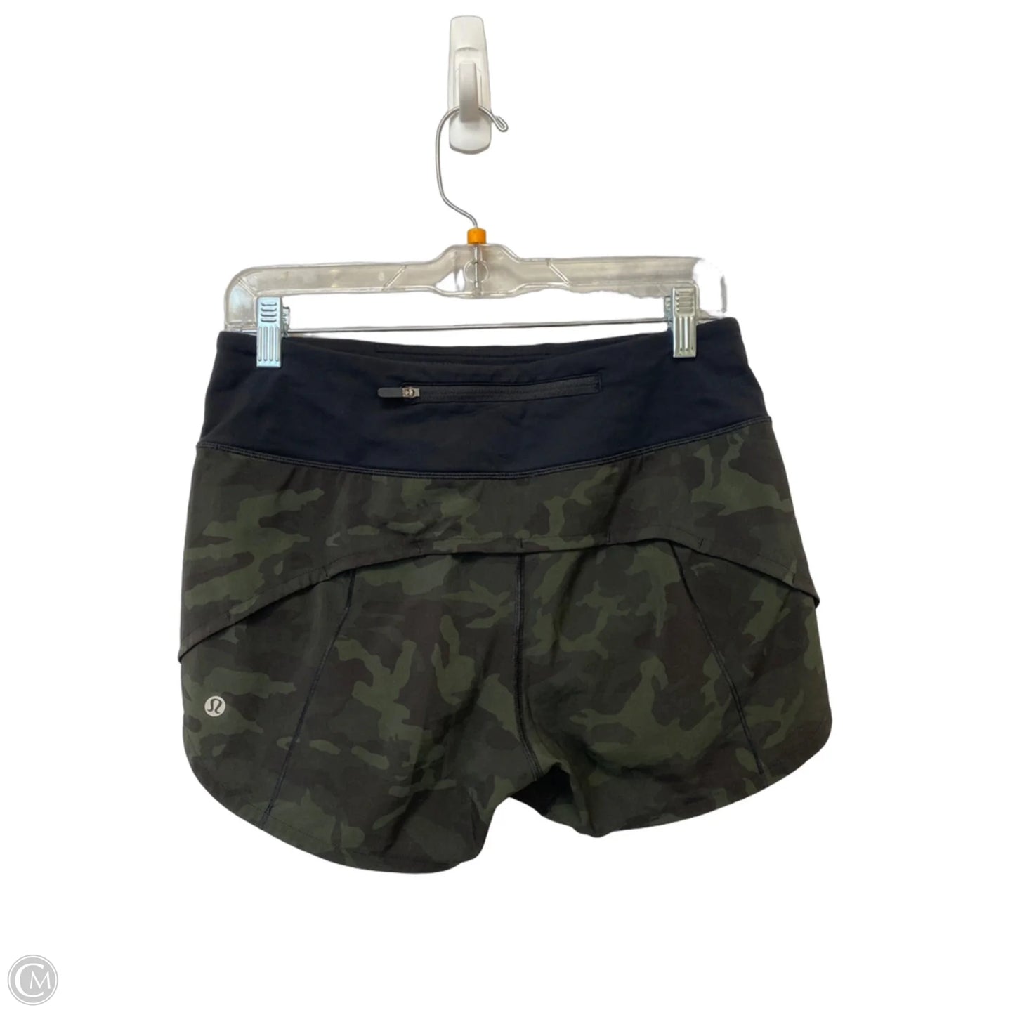 Athletic Shorts By Lululemon In Camouflage Print, Size: 6