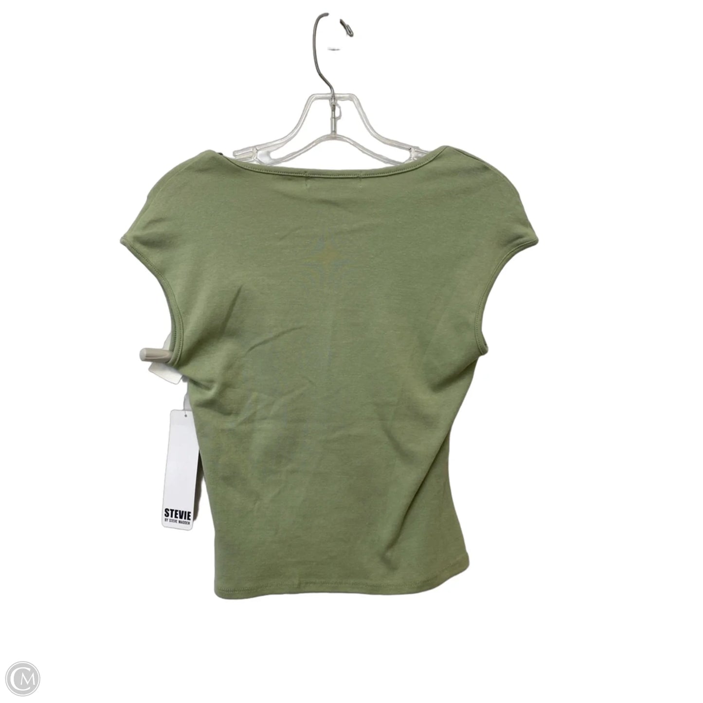 Top Short Sleeve By Steve Madden In Green, Size: M