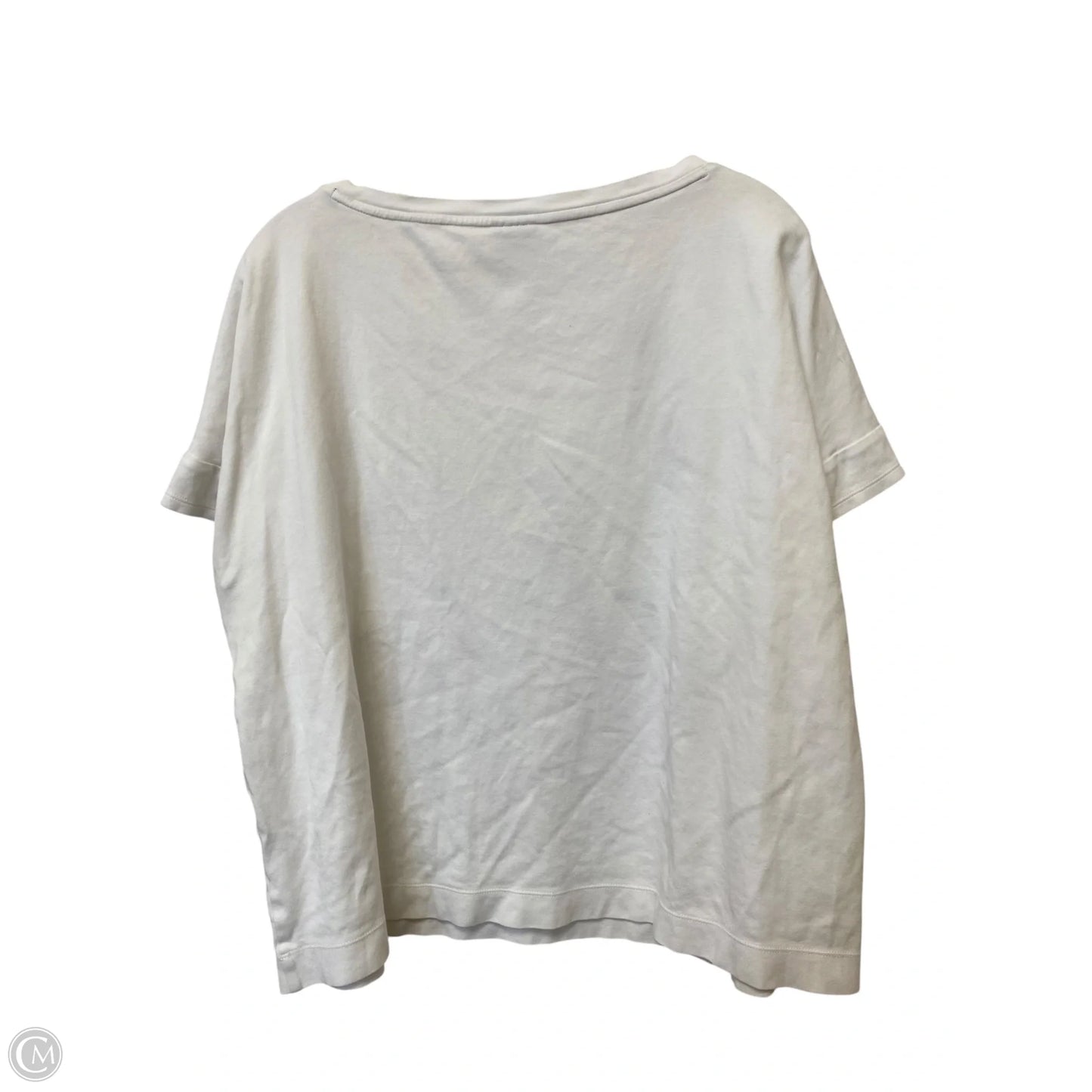 Top Short Sleeve By Chicos In White, Size: 16