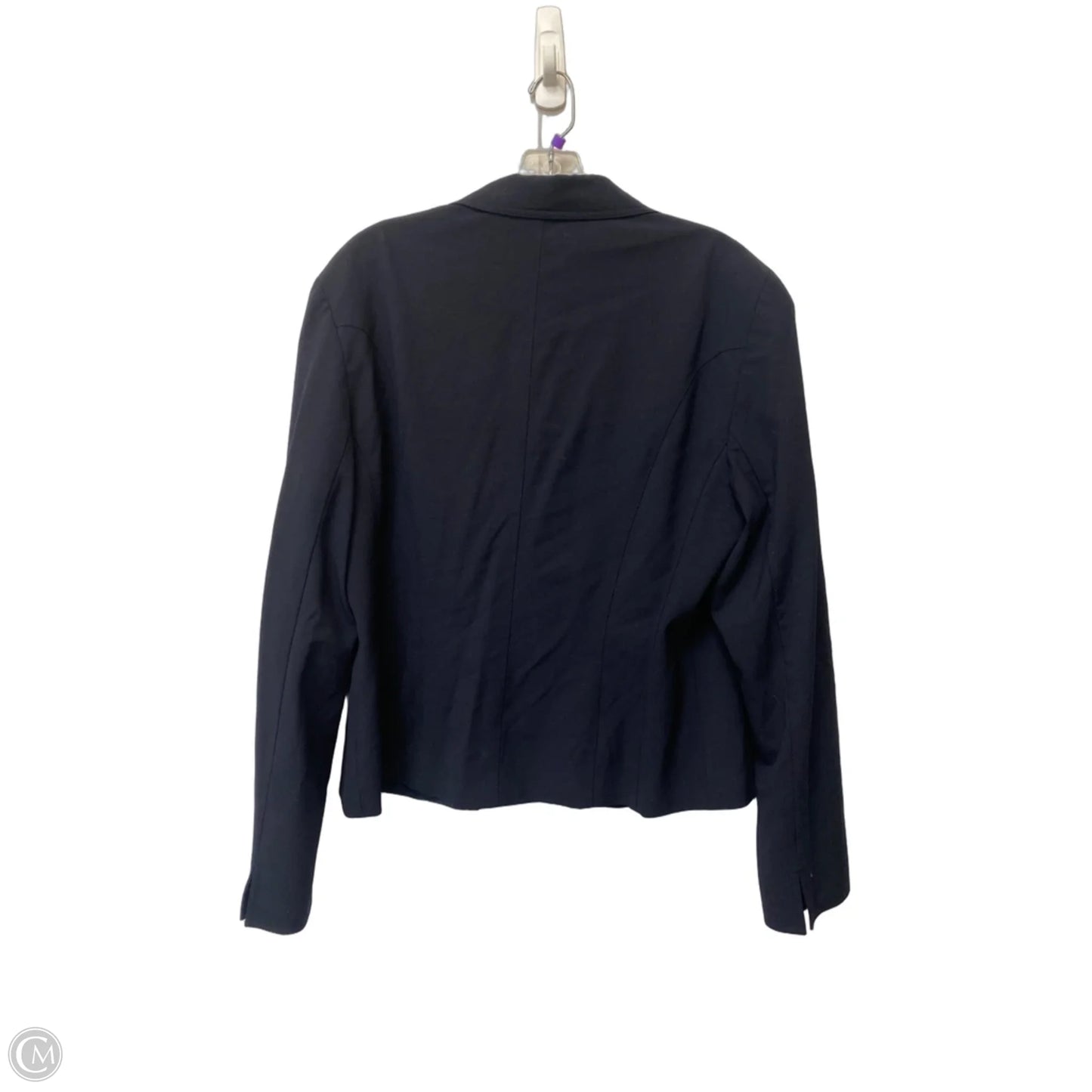 Blazer Designer By Lafayette 148 In Navy, Size: Xl