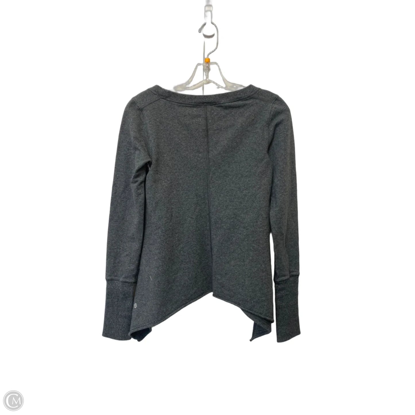Athletic Sweatshirt Crewneck By Lululemon In Grey, Size: 6