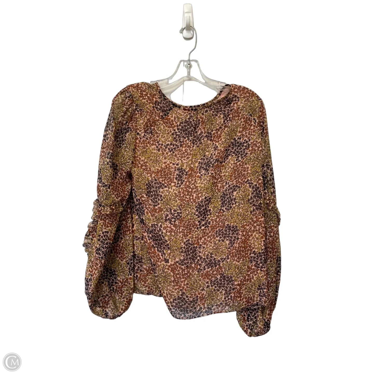 Top Long Sleeve By Joie In Floral Print, Size: M