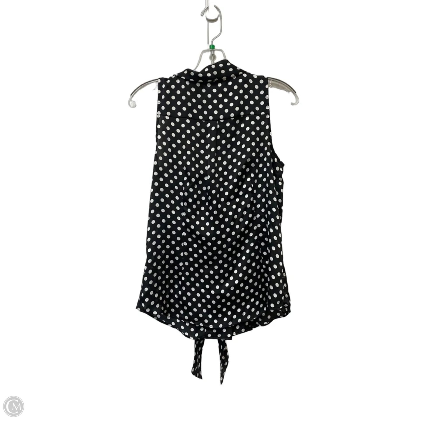 Top Sleeveless By White House Black Market In Polkadot Pattern, Size: S