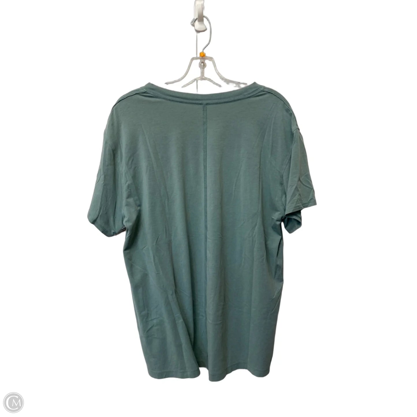 Athletic Top Short Sleeve By Lululemon In Blue, Size: L