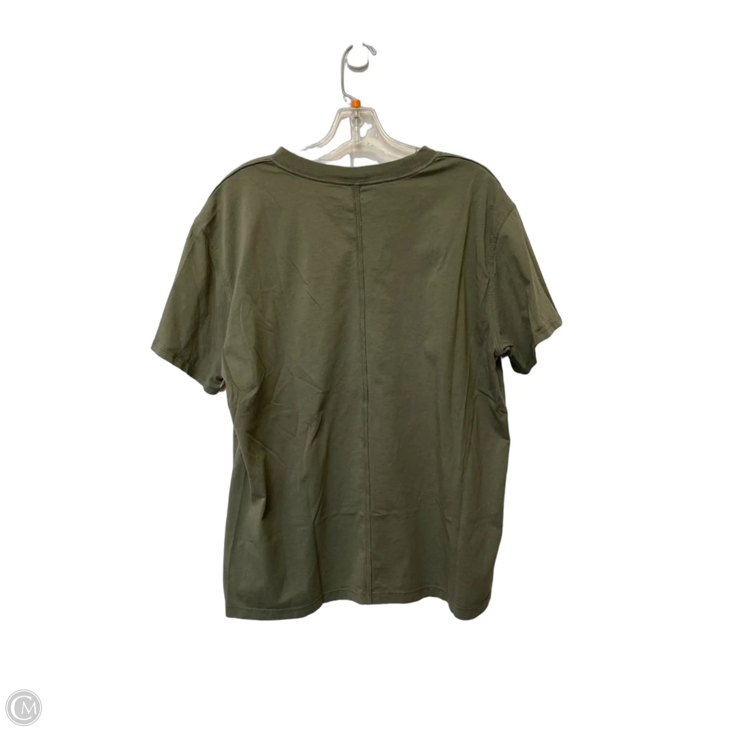 Athletic Top Short Sleeve By Lululemon In Green, Size: L