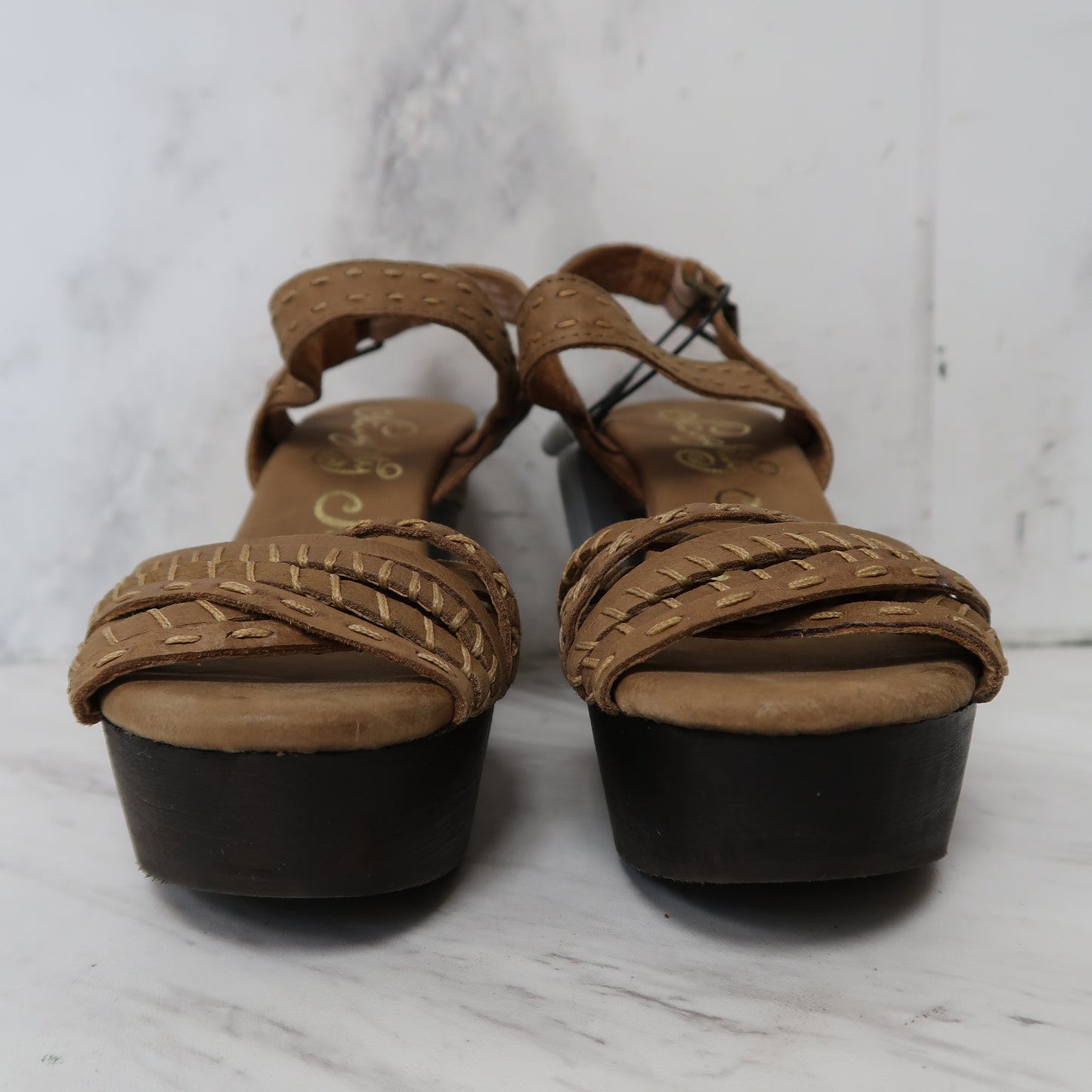 Sandals Heels Block By Naughty Monkey Size: 6