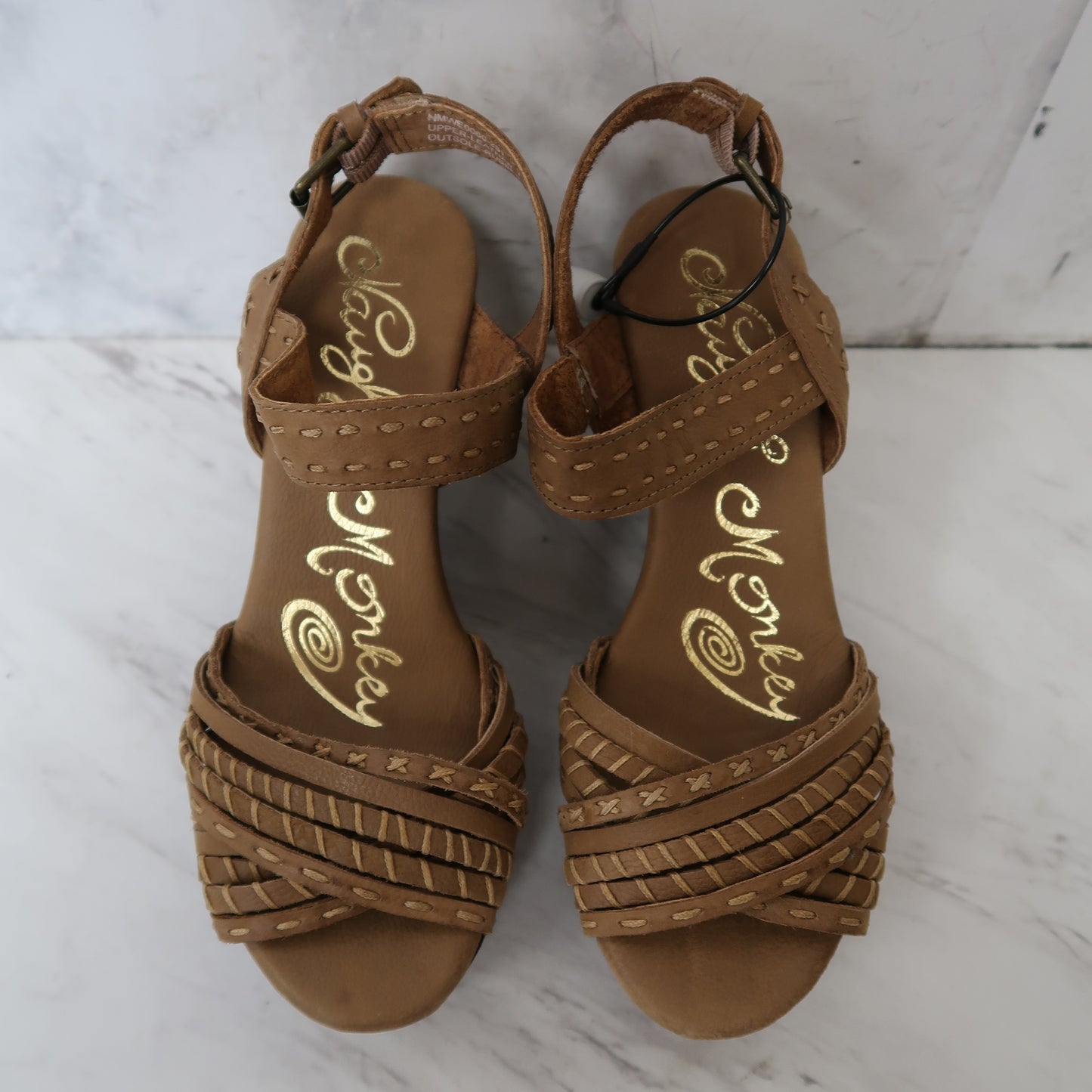 Sandals Heels Block By Naughty Monkey Size: 6