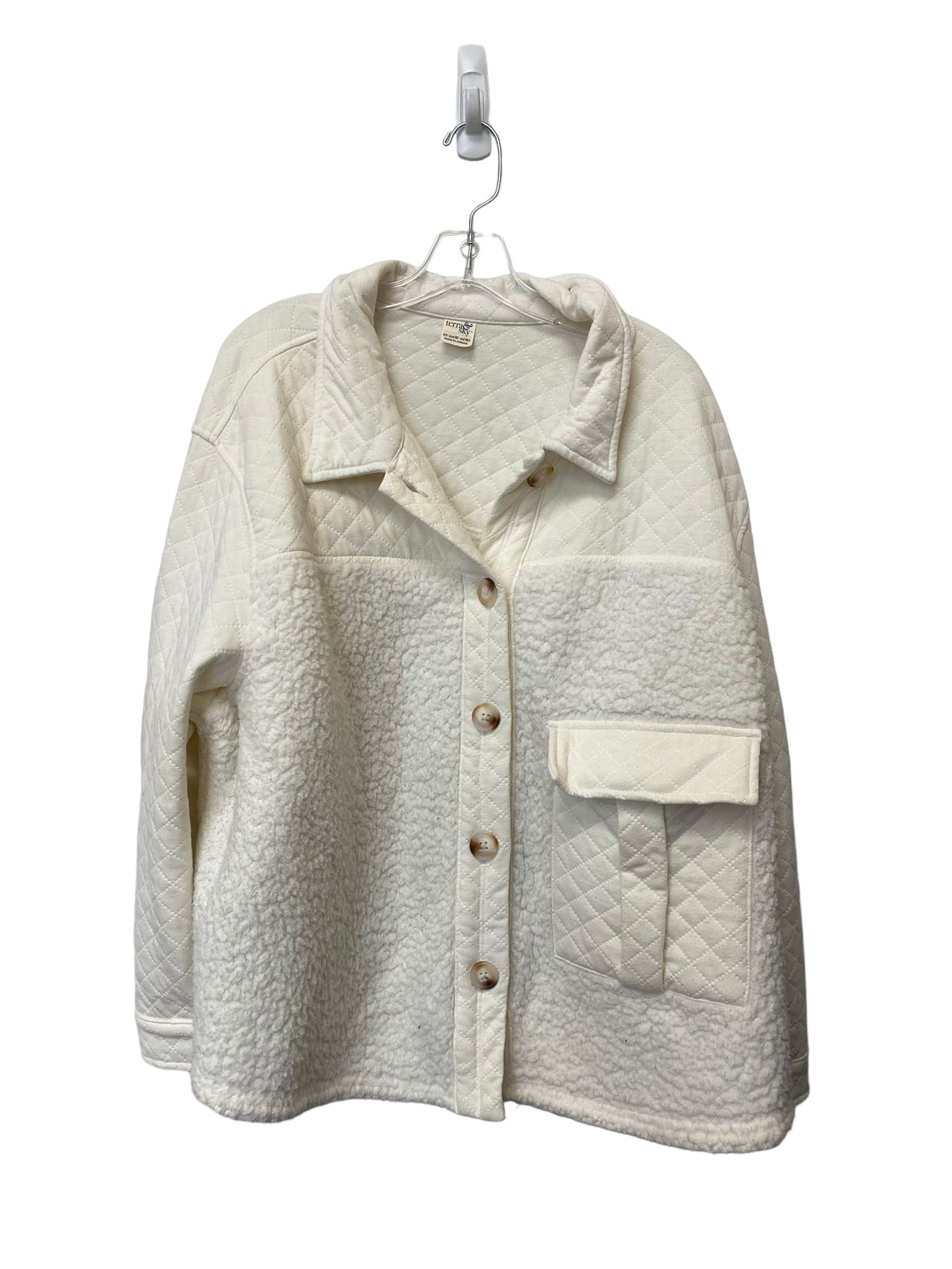 Cream Jacket Other Terra & Sky, Size 2x