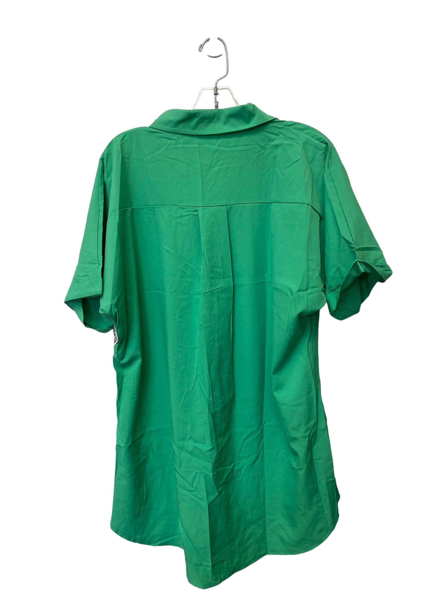 Green Top Short Sleeve Clothes Mentor, Size 3x