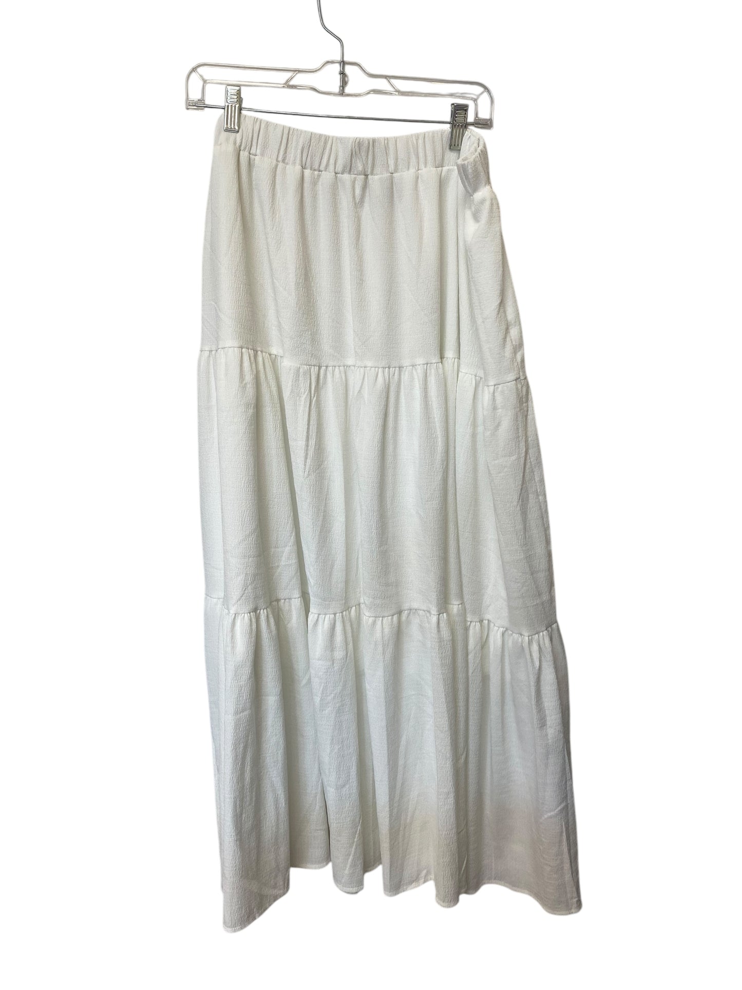 Skirt Maxi By Shein In White, Size: 1x