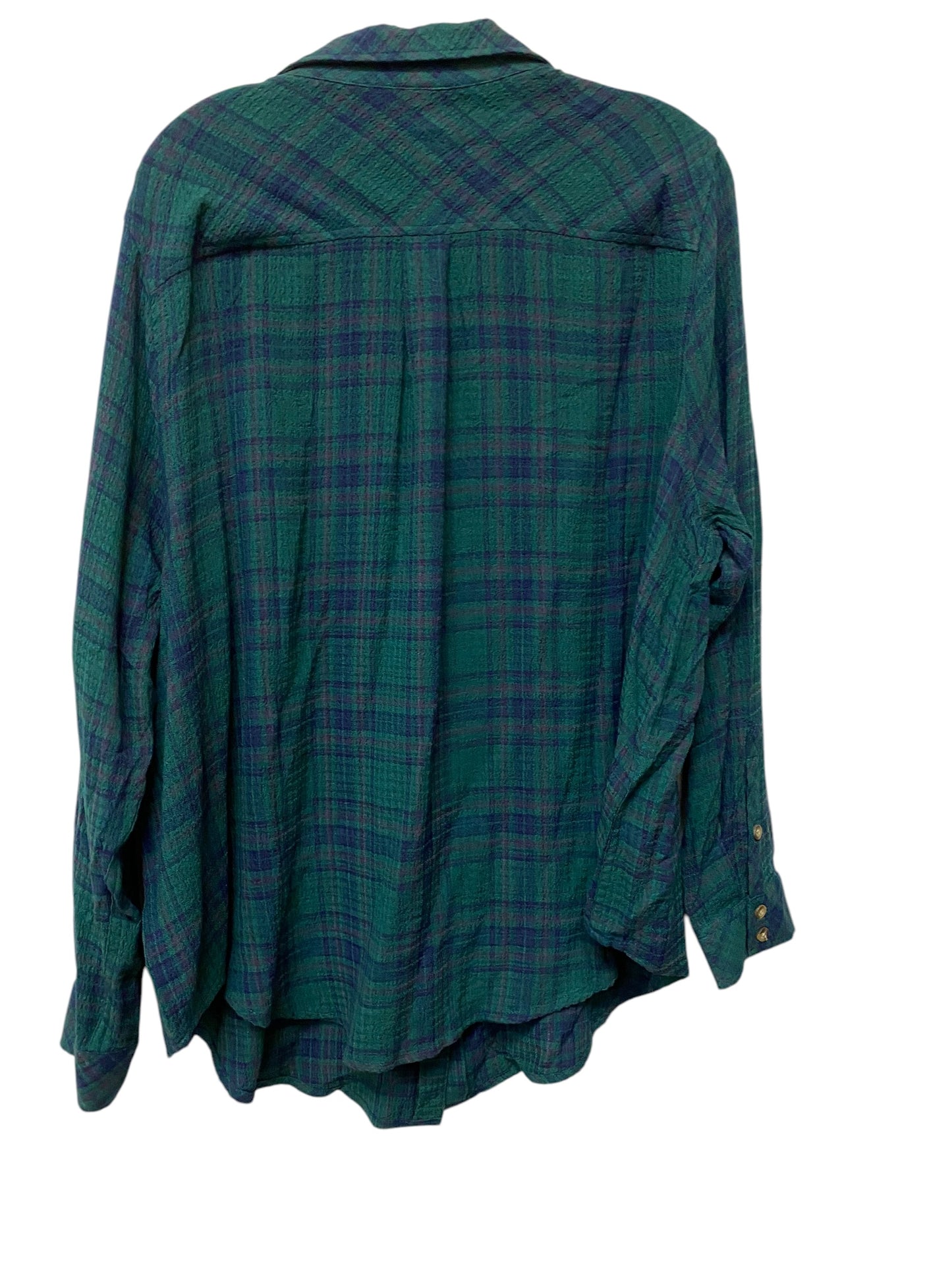 Top Long Sleeve By Torrid In Green, Size: Xl