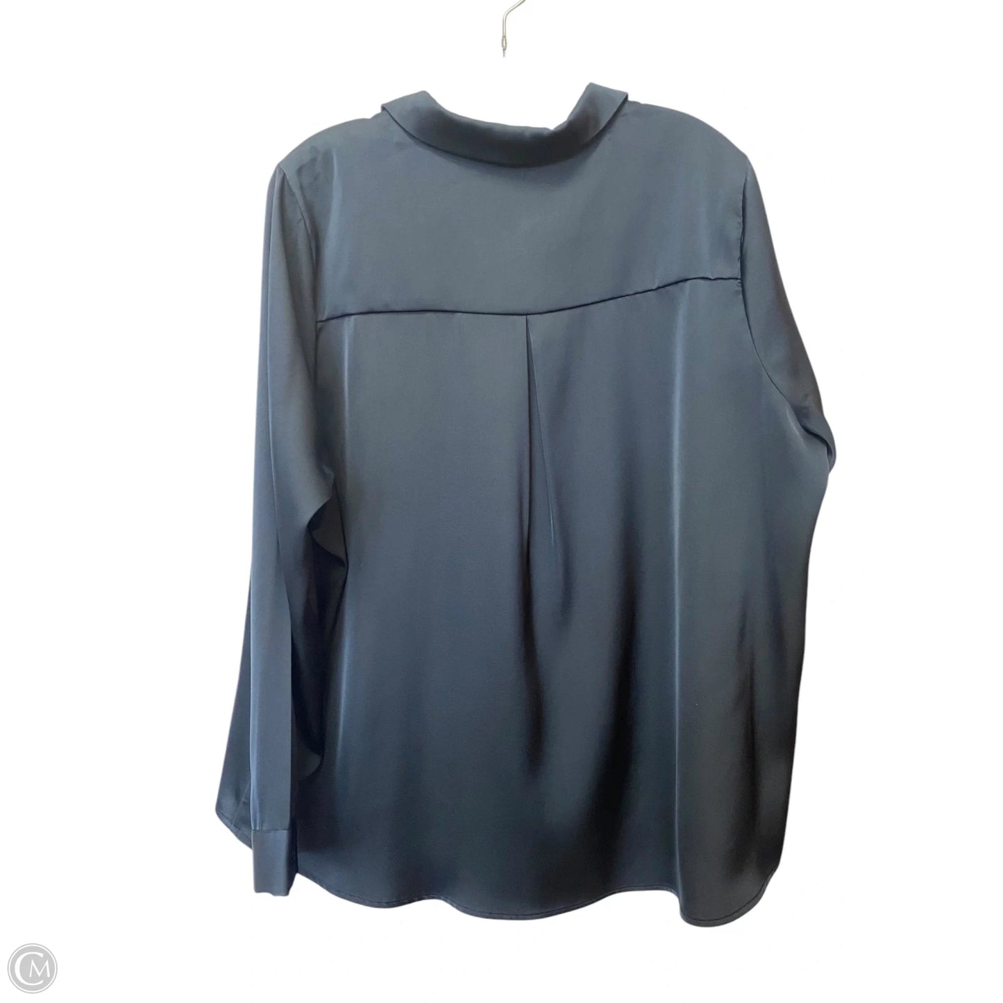 Top Long Sleeve By Skies Are Blue In Navy, Size: 1x