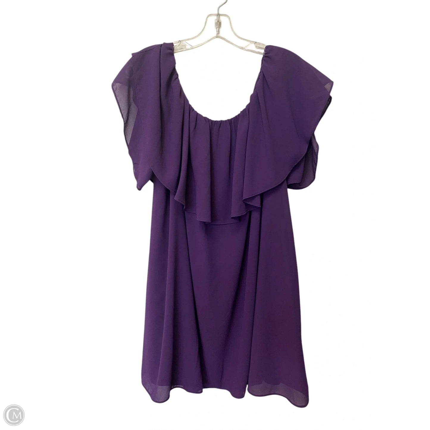Top Sleeveless By Adrienne Vittadini In Purple, Size: L
