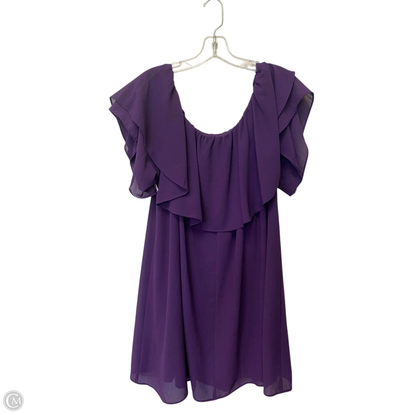 Top Sleeveless By Adrienne Vittadini In Purple, Size: L