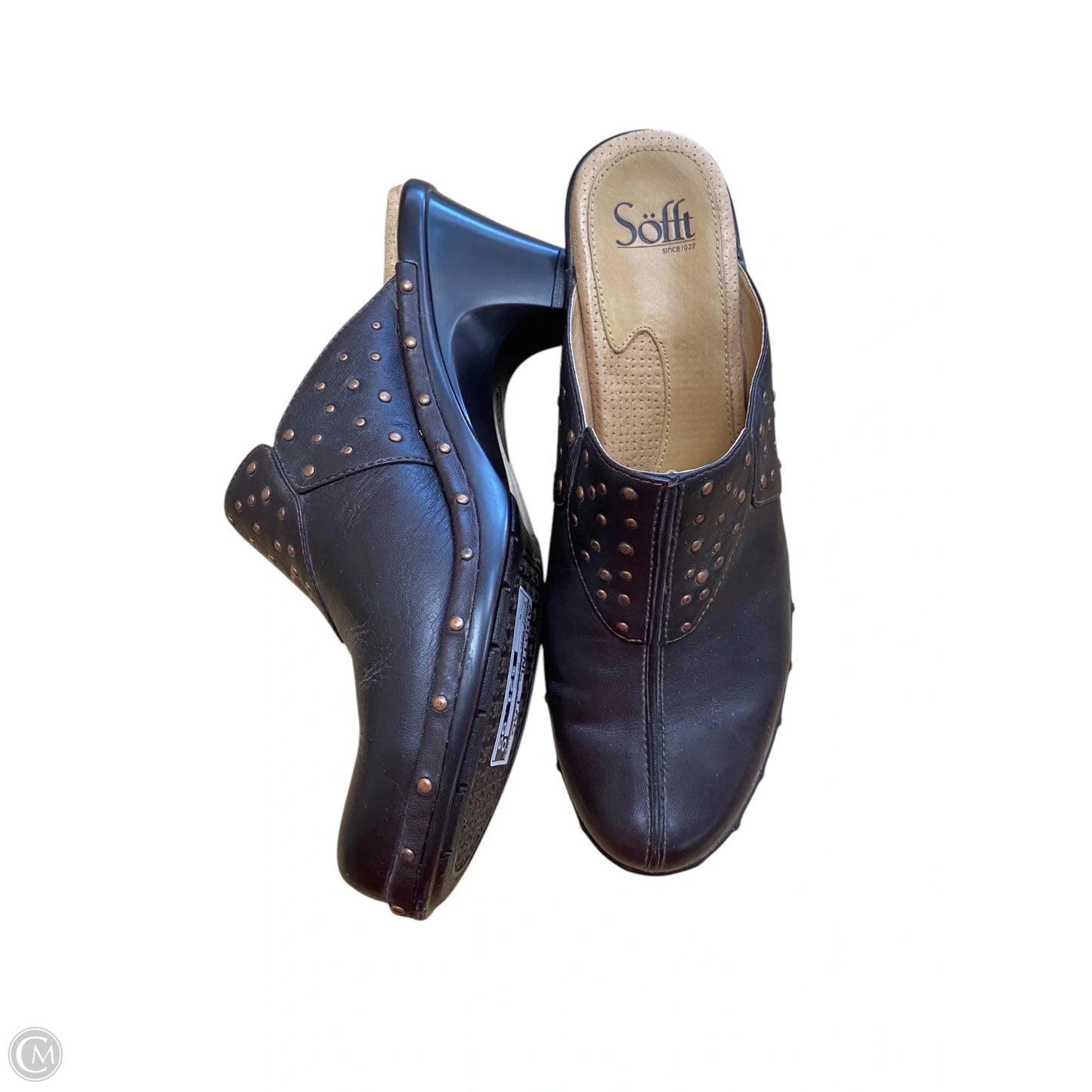 Shoes Heels Block By Sofft In Brown, Size: 9