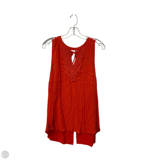 Top Sleeveless By Clothes Mentor In Orange, Size: Xl
