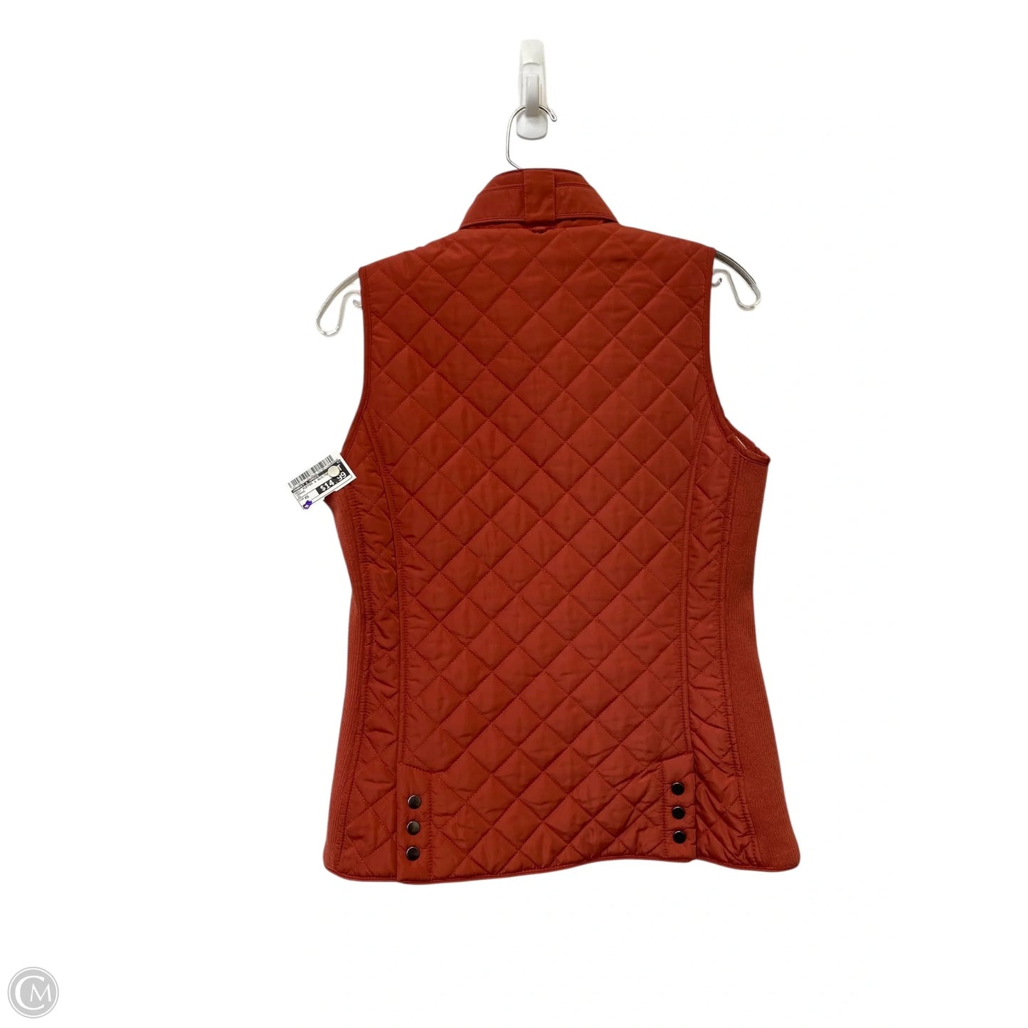 Vest Puffer & Quilted By Market & Spruce In Orange, Size: Xs