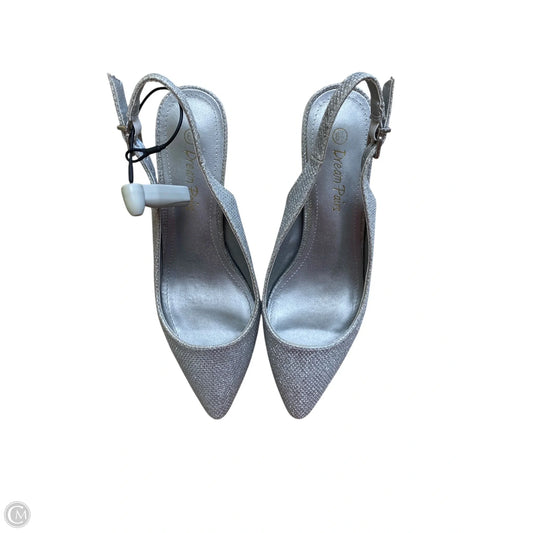 Shoes Heels Kitten By Dream Pairs In Silver, Size: 6.5