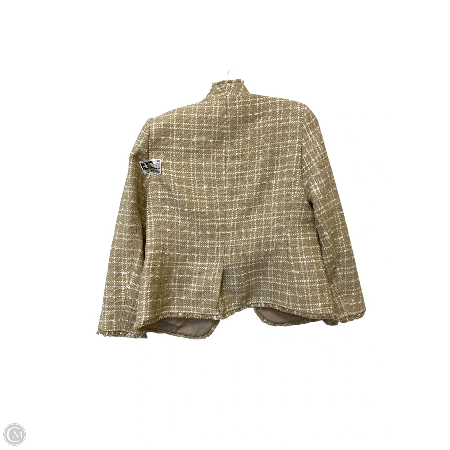 Blazer By Ann Taylor In Tan & White, Size: 4p