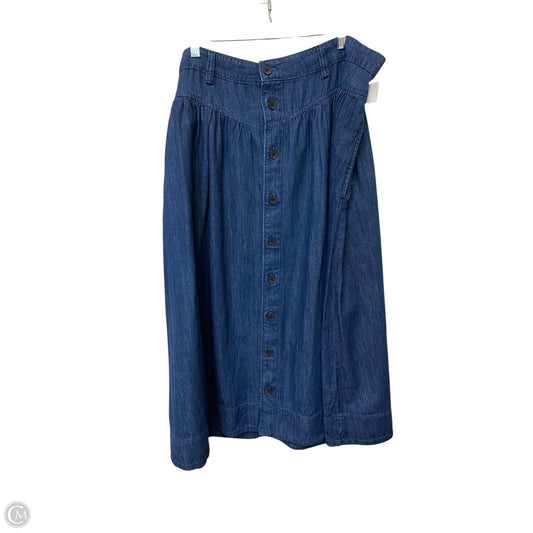 Skirt Maxi By Gap In Blue Denim, Size: 18