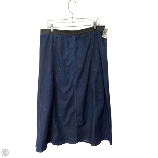 Skirt Maxi By Jessica London In Blue Denim, Size: 20