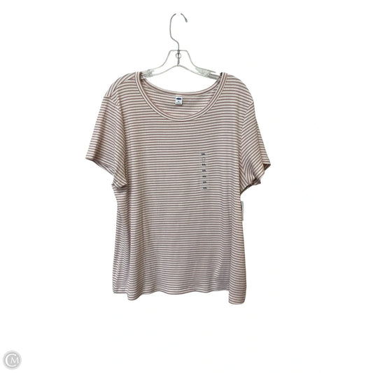 Top Short Sleeve By Old Navy In Pink & Yellow, Size: 2x