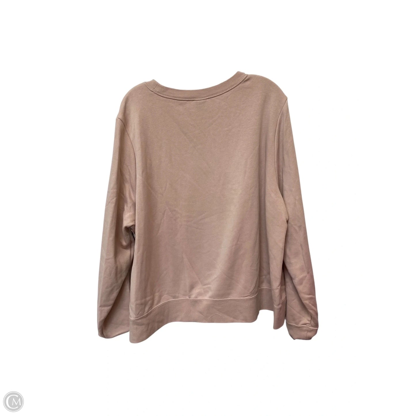 Sweatshirt Crewneck By Nike Apparel In Pink, Size: 1x