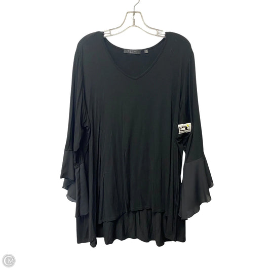Top Long Sleeve By Cyrus In Black, Size: 3x