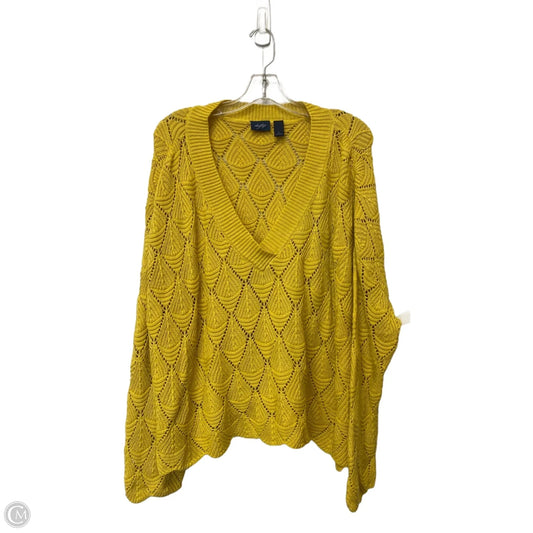 Sweater By Daytrip In Yellow, Size: L