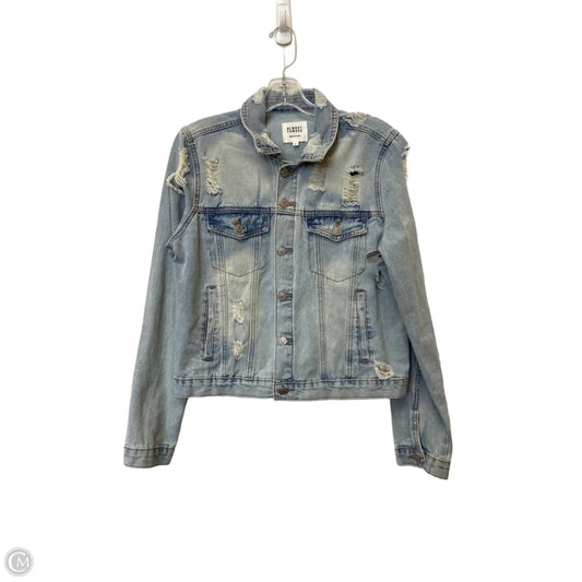 Jacket Denim By Almost Famous In Blue Denim, Size: L