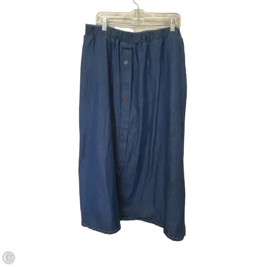 Skirt Maxi By Clothes Mentor In Blue, Size: 3x