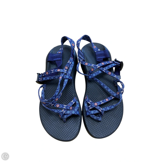 Sandals Flats By Chacos In Black & Blue, Size: 10