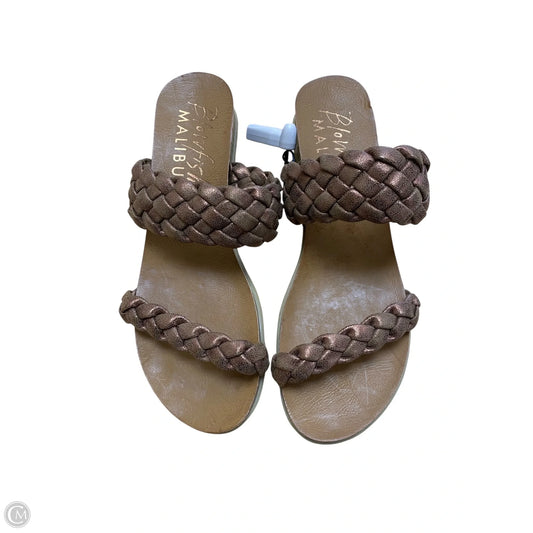 Sandals Flats By Blowfish In Bronze, Size: 7.5